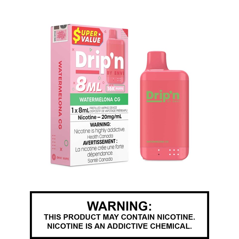 Watermelona CG Drip’n 8mL Disposable Vape