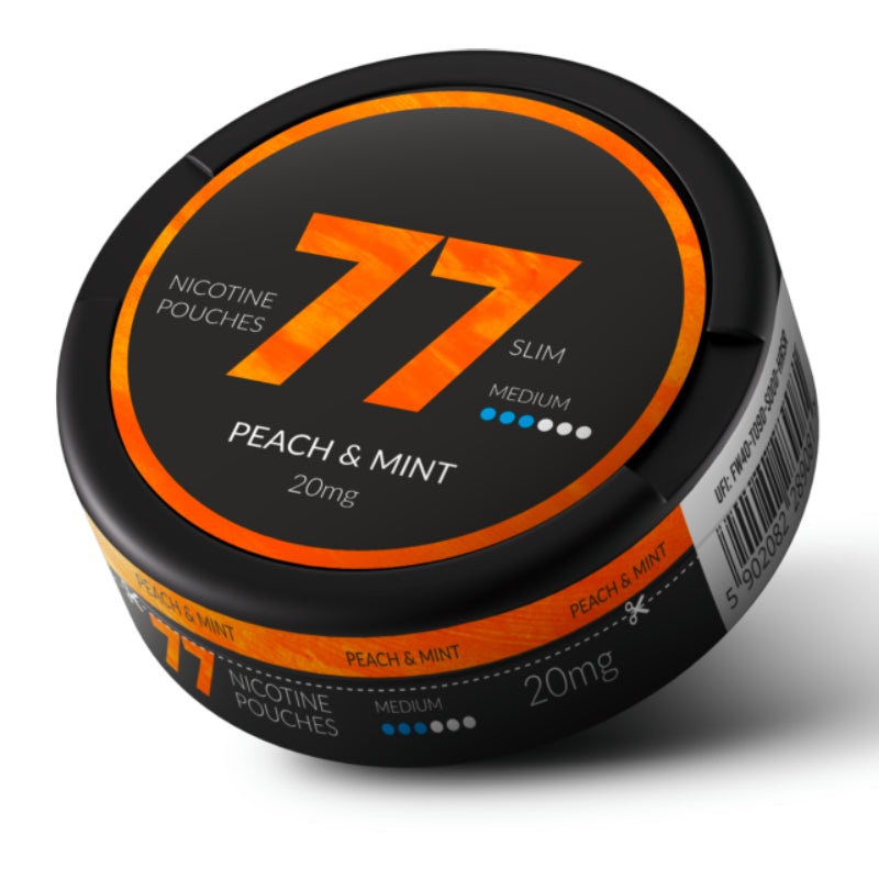 77 Peach & Mint Nicotine Pouches
