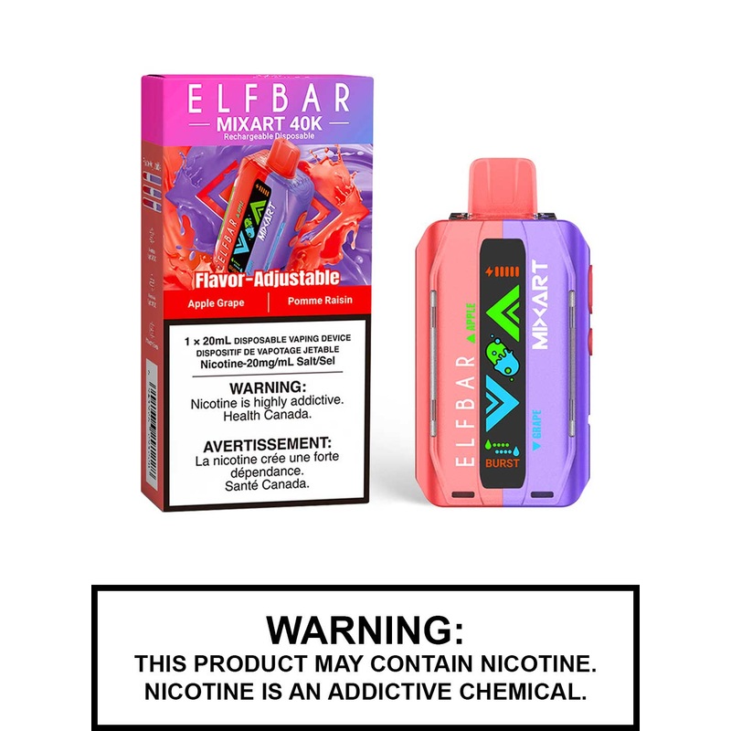 Apple Grape Elf Bar Mixart 40K Disposable Vape
