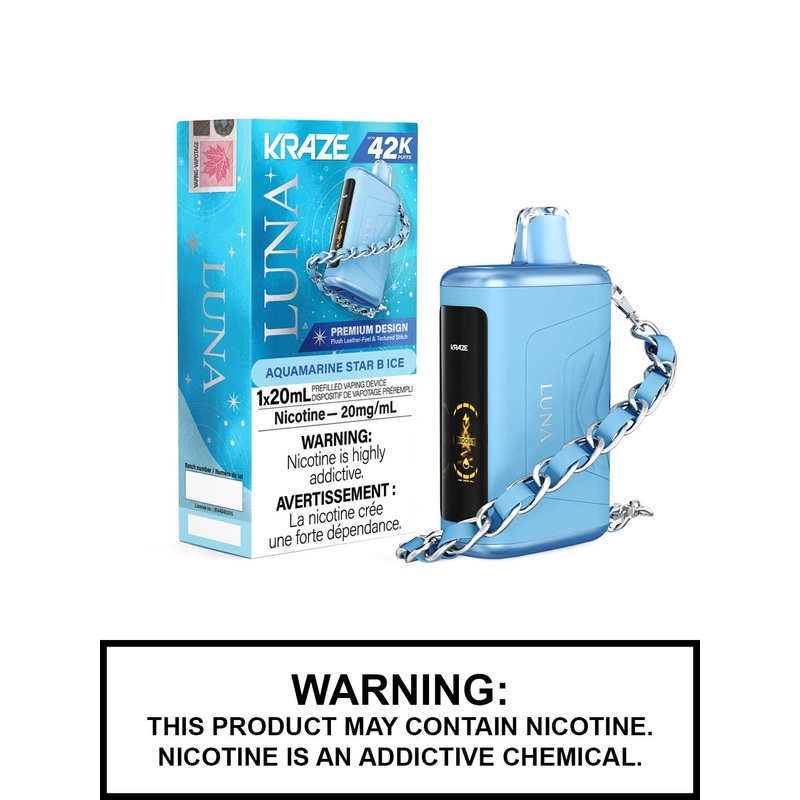 Aquamarine Star B Ice Kraze Luna Disposable Vape