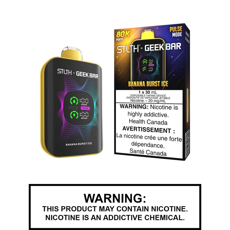 Banana Burst Ice STLTH x Geek Bar 80K Disposable Vape