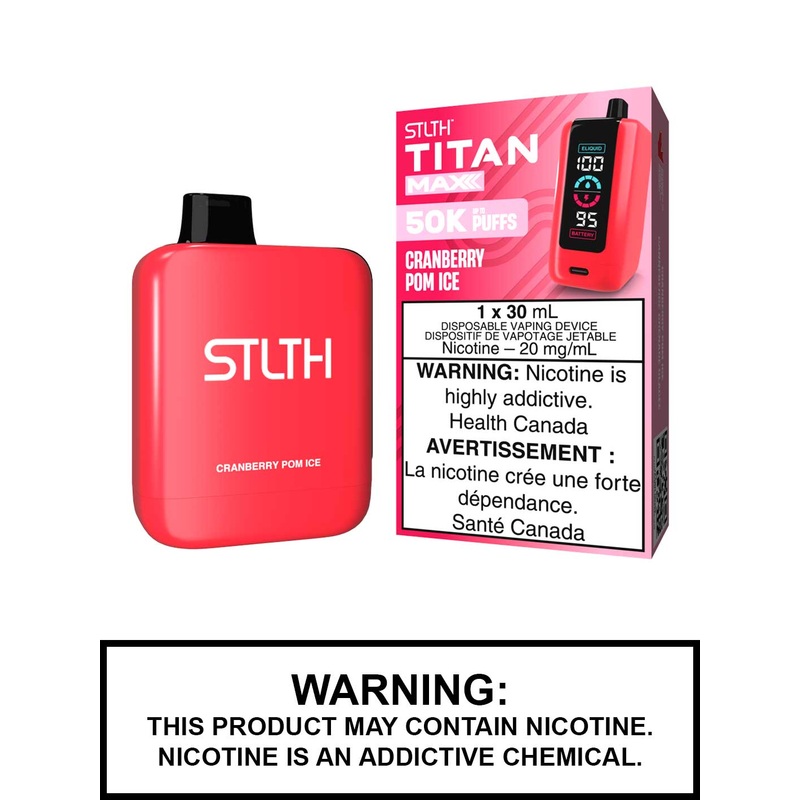 Cranberry Pom Ice STLTH Titan Max Disposable Vape