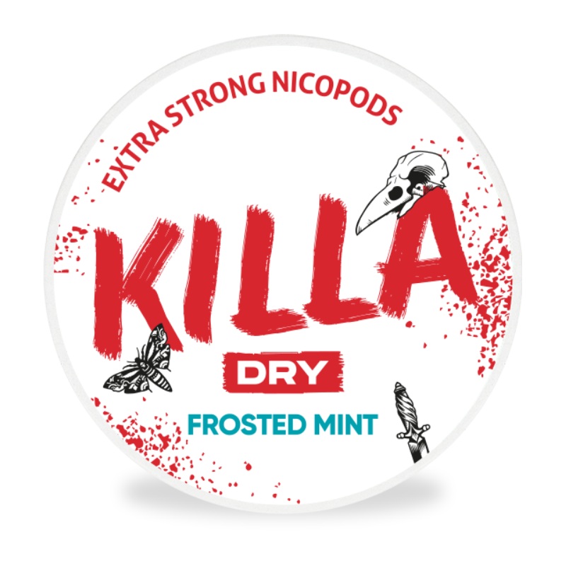 Dry Frosted Mint Nicotine Pouches By Killa