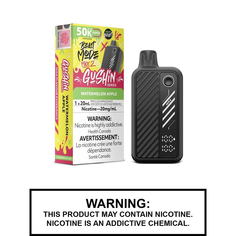 Gushin Watermelon Apple Flavour Beast Beast Mode Max 2 Disposable Vape