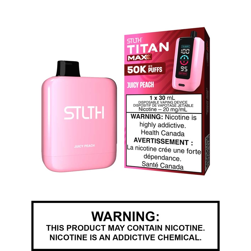 Juicy Peach STLTH Titan Max Disposable Vape