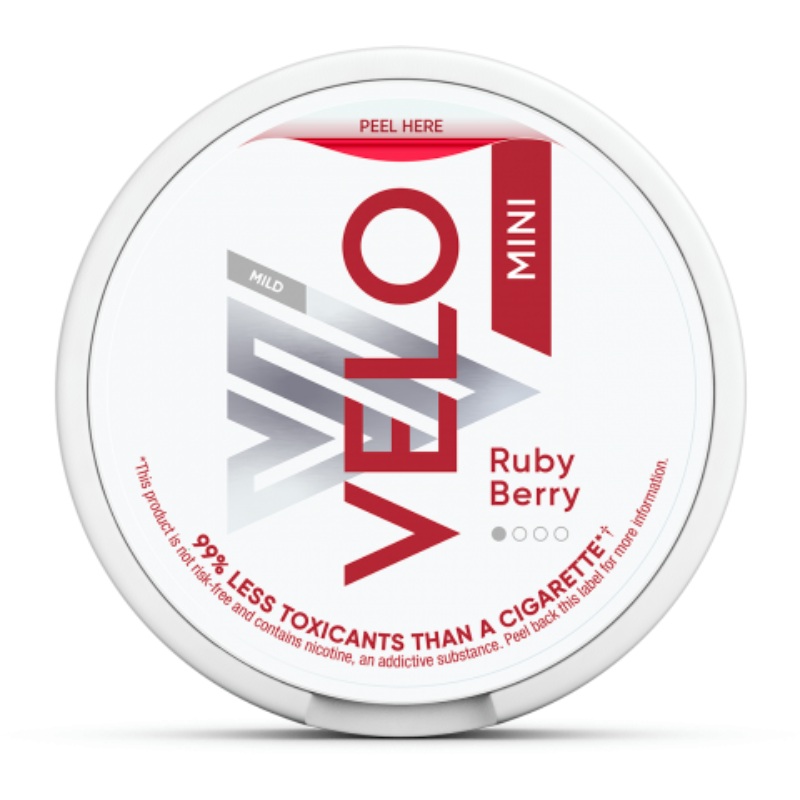 Ruby Berry Mini Nicotine Pouches by Velo