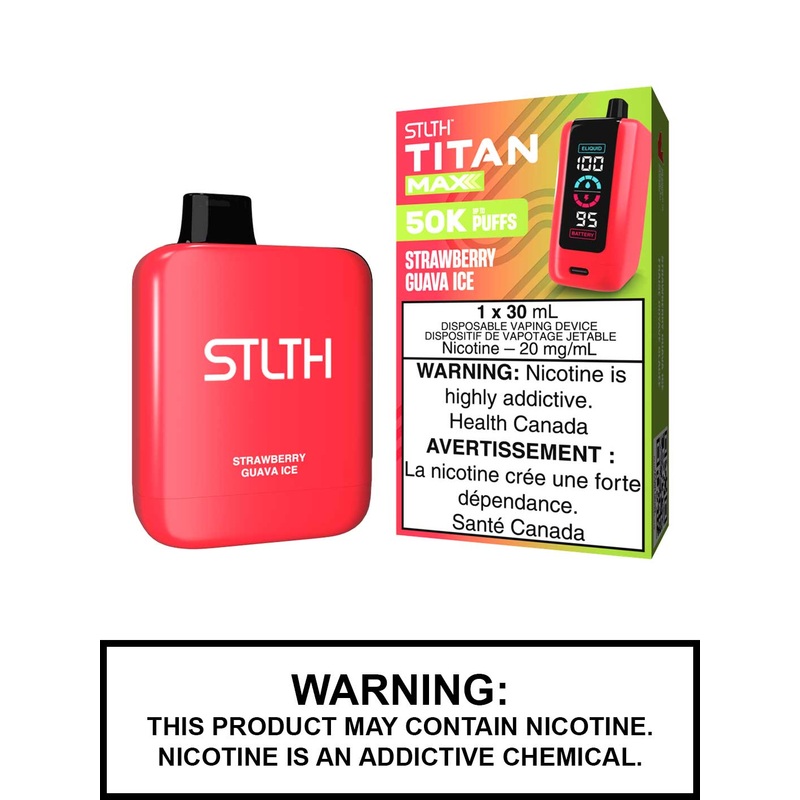 Strawberry Guava Ice STLTH Titan Max Disposable Vape