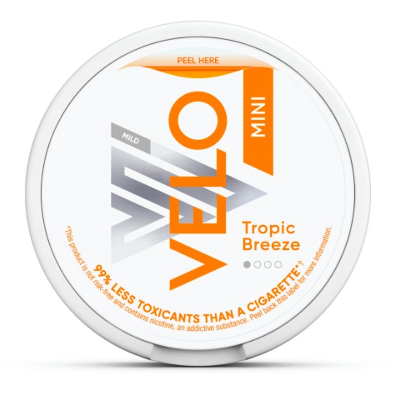 Tropic Breeze Mini Nicotine Pouches by Velo