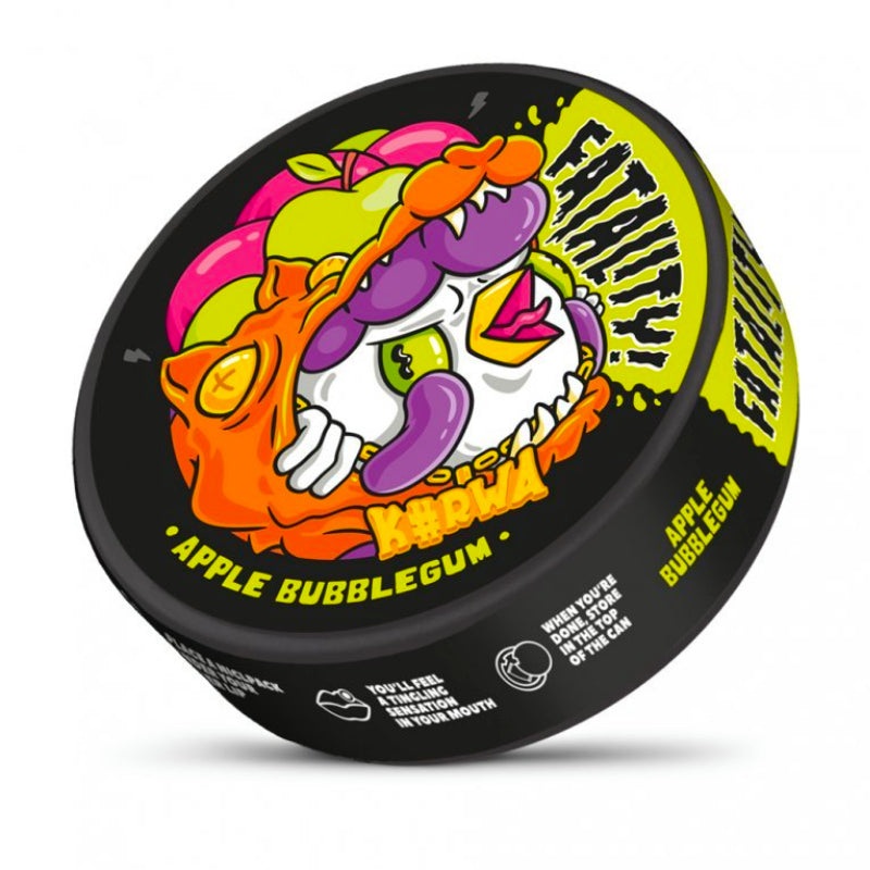 Apple Bubblegum Fatality Nicotine Pouches by KURWA