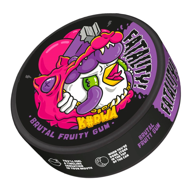 Brutal Fruity Gum Fatality Nicotine Pouches by KURWA
