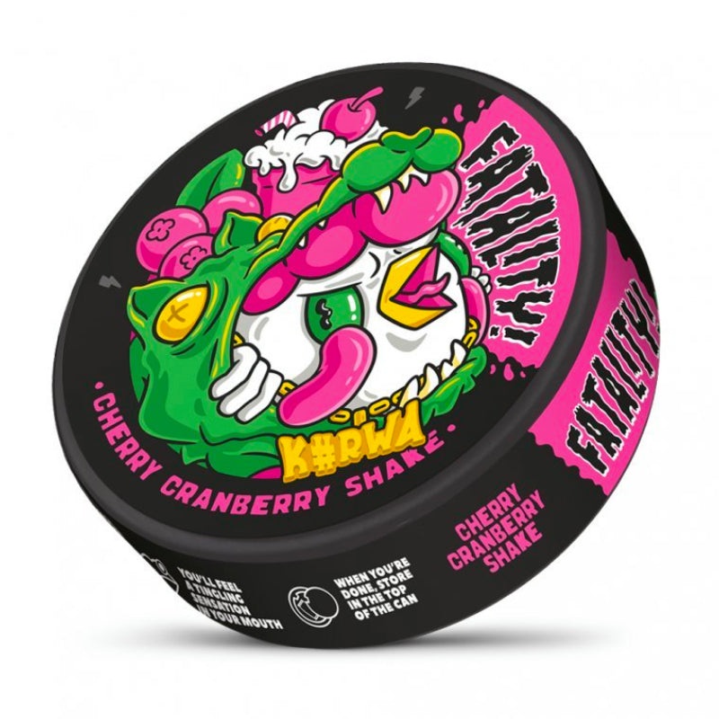 Cherry Cranberry Shake Fatality Nicotine Pouches by KURWA
