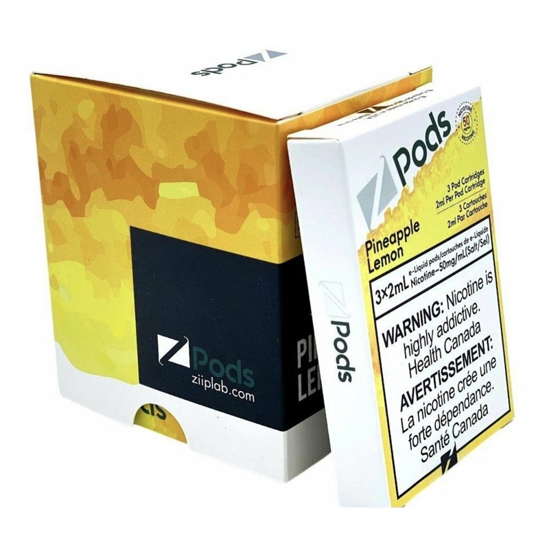 Zpods Stlth Compatible Pineapple Lemon – 50 MG Synthetic Nicotine