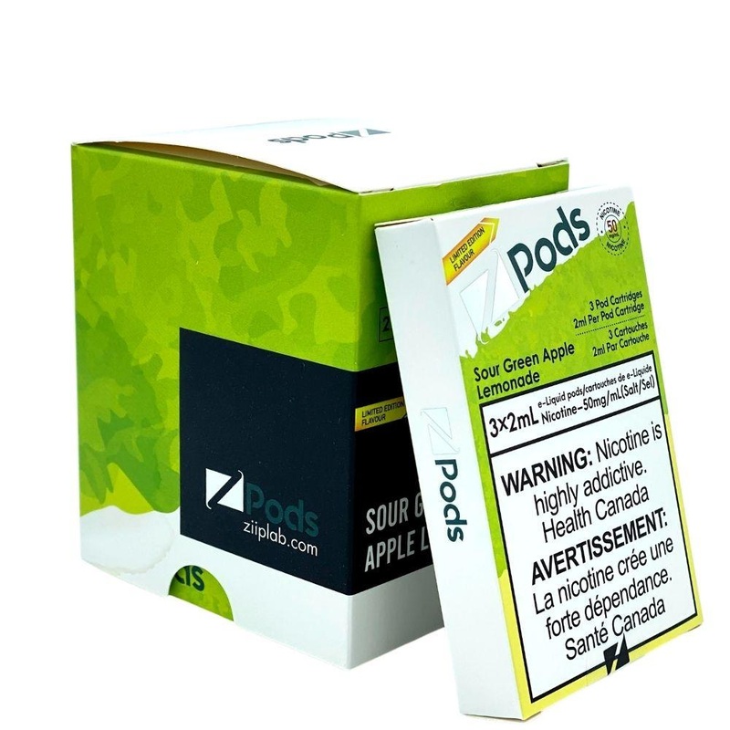 Zpods STLTH Compatible – Sour Green Apple Lemon