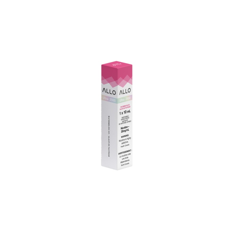 ALLO ULTRA 2500 PUFFS – 20 MG|Banana Ice|Blueberry Ice|Blue Raspberry|Froot B|Frost|Fruity Explosion|Grape Ice|Green Apple|Juicy Mango|Lemon Lime Cranberry|Lychee Ice|Mixed Berries|Peach|Pineapple Ice|Spearmint|Strawberry Banana|Strawberry Kiwi|Watermelon