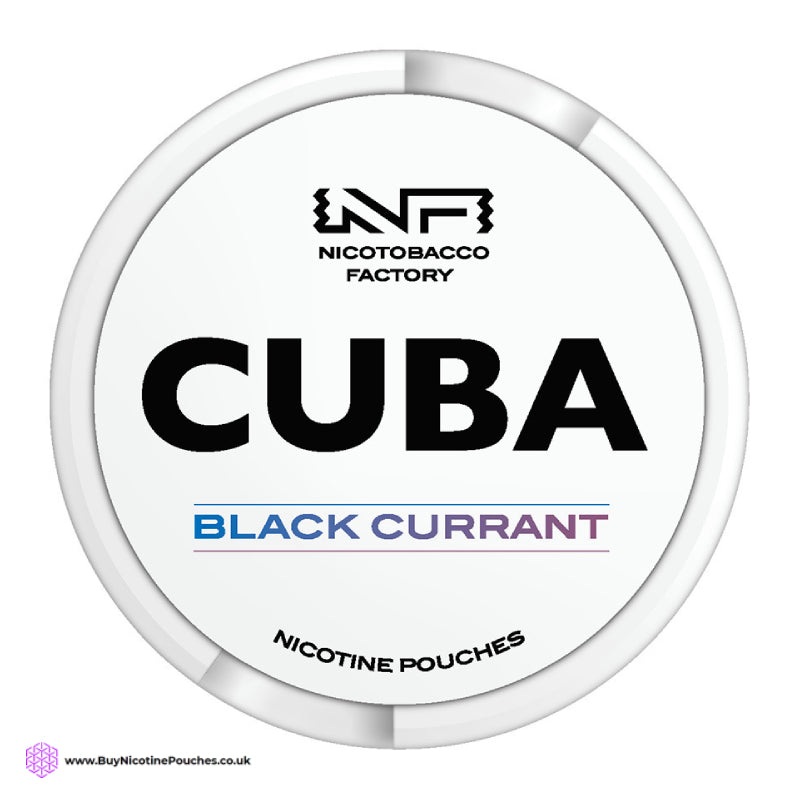Blackcurrant White Nicotine Pouches by Cuba