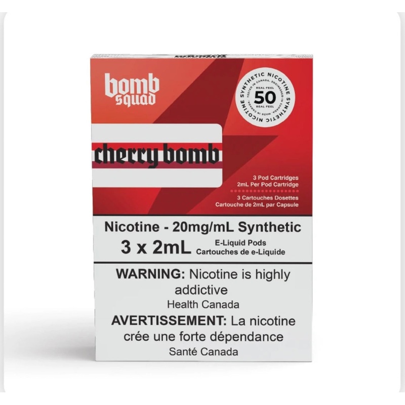 Boosted pods STLTH Compatible – Cherry Bomb – 50MG HIT – Synthetic Nicotine
