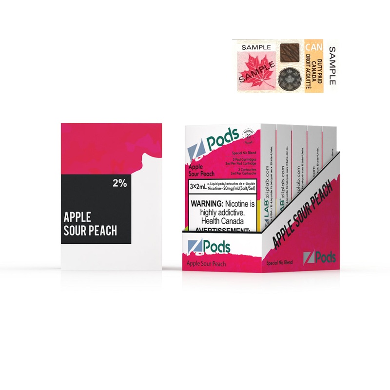 Z pods STLTH Compatible –  Apple Sour Peach