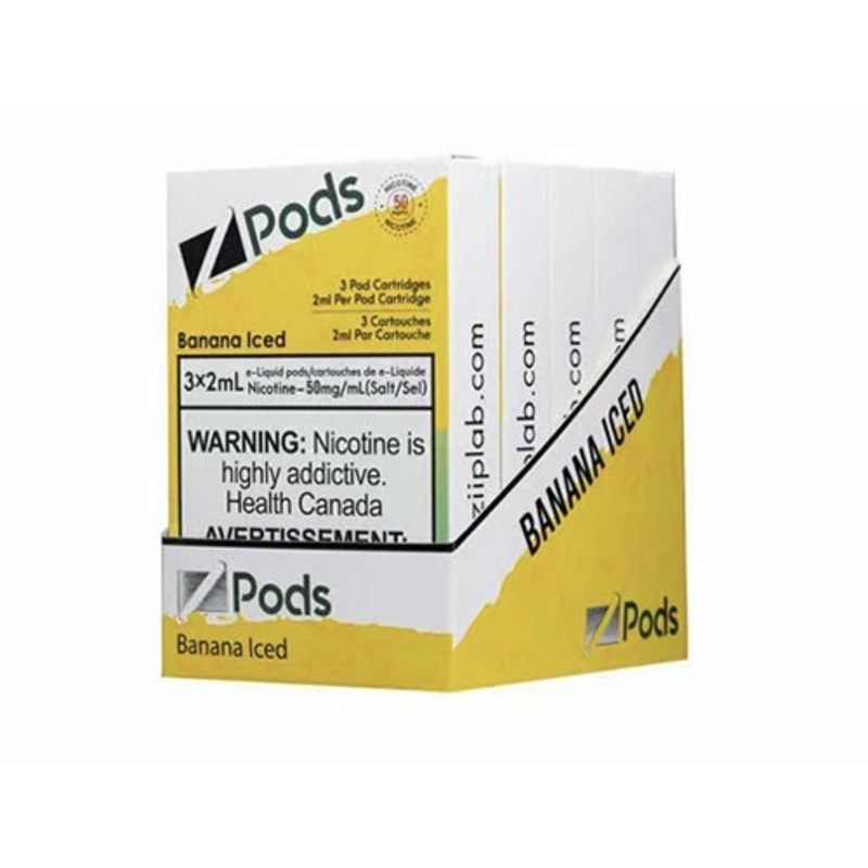 Zpods STLTH Compatible – Banana – 50 MG Synthetic Nicotine