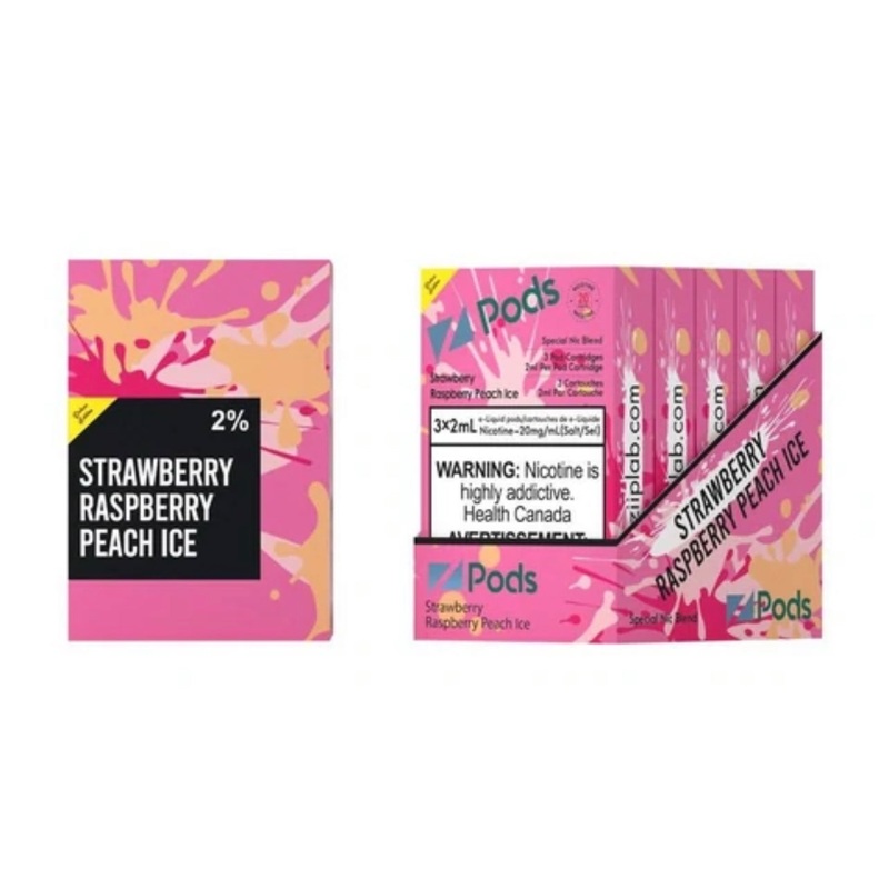 Zpods Stlth Compatible Strawberry Raspberry Peach Ice