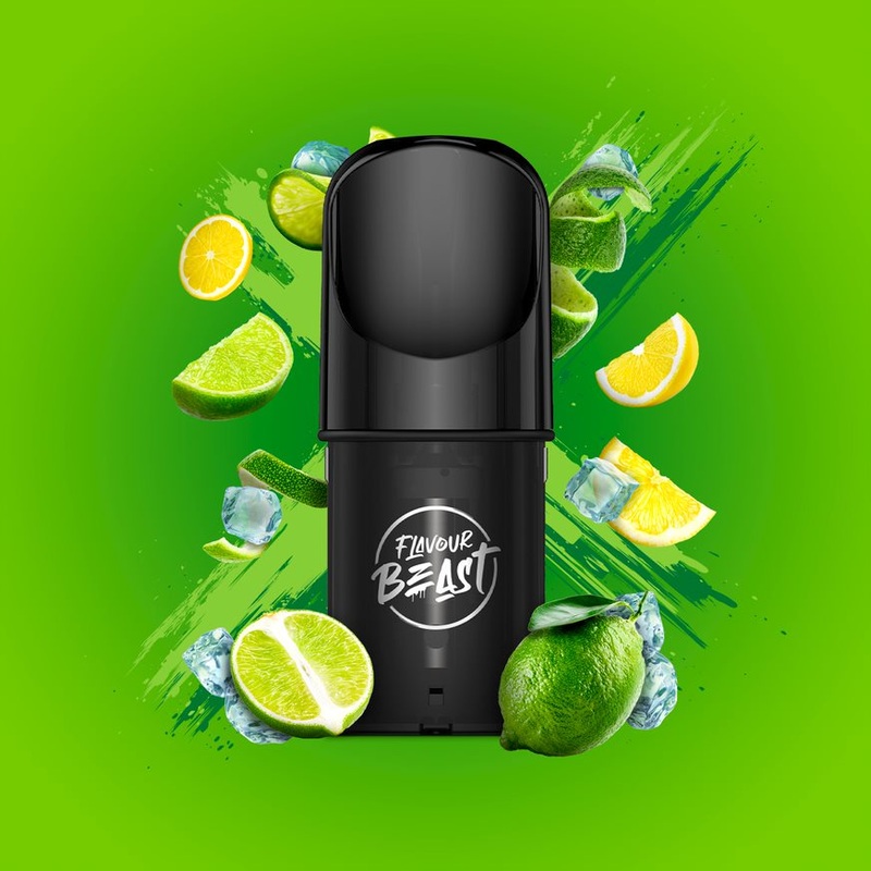 Flavour Beast Pods – STLTH Compatible – Gnarly Green D Iced/Green Dew