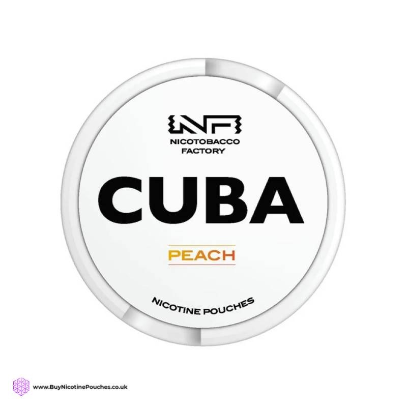 Peach Nicotine Pouches by Cuba