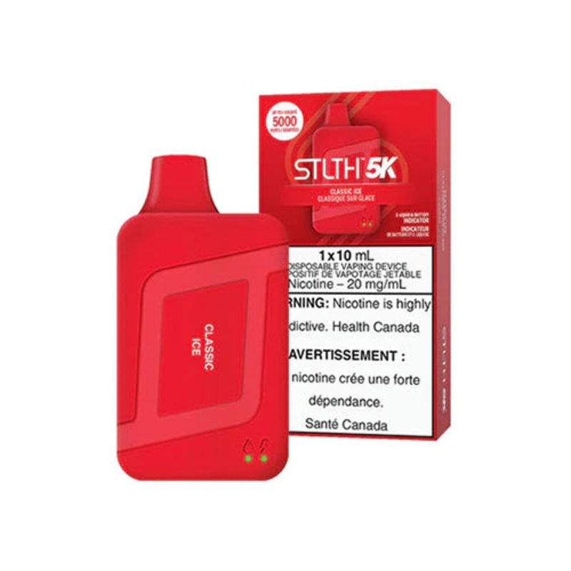 STLTH 5K Disposable Vape – Rechargeable -Classic Ice – 5000 Puffs