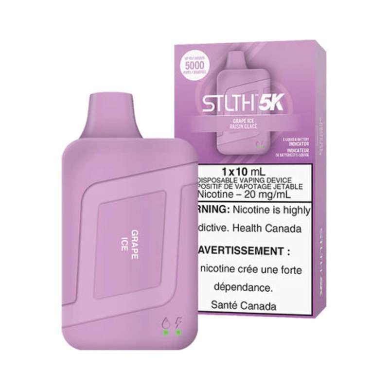STLTH 5K Disposable Vape – Rechargeable – Grape Ice – 5000 Puffs