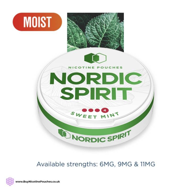Sweet Mint Nicotine Pouches by Nordic Spirit