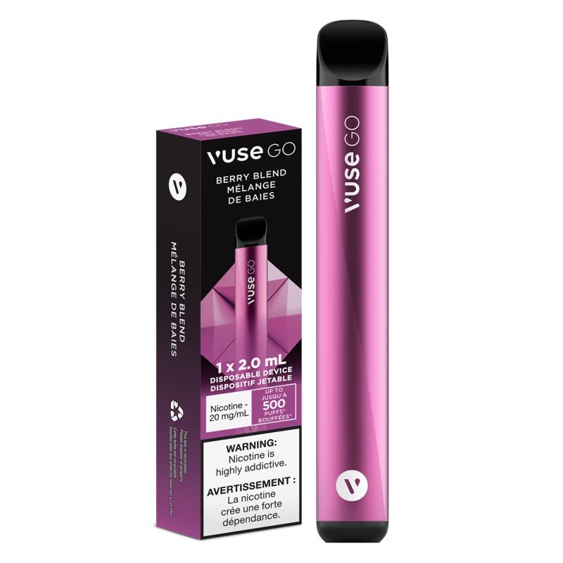 VUSE Disposable Vape – VUSE GO Disposable – Berry Blend – 500 Puffs