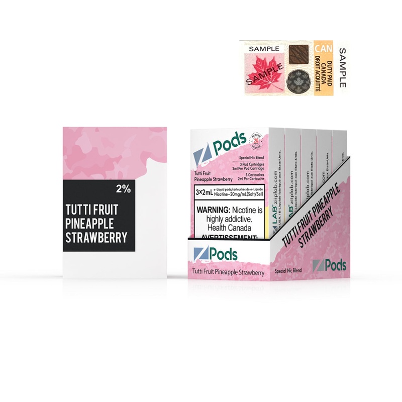 Z pods Stlth Compatible- Fruity Pineapple Strawberry