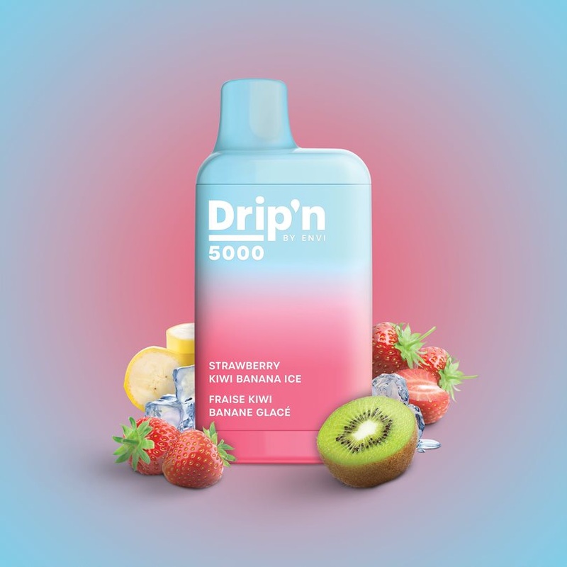 Drip’n by Envi Strawberry Kiwi Banana Ice Disposable Vape