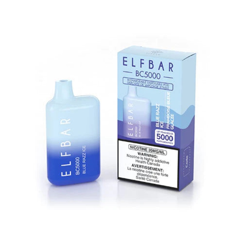 ELF BAR BC5000 Disposable Vape – Blue Razz Ice