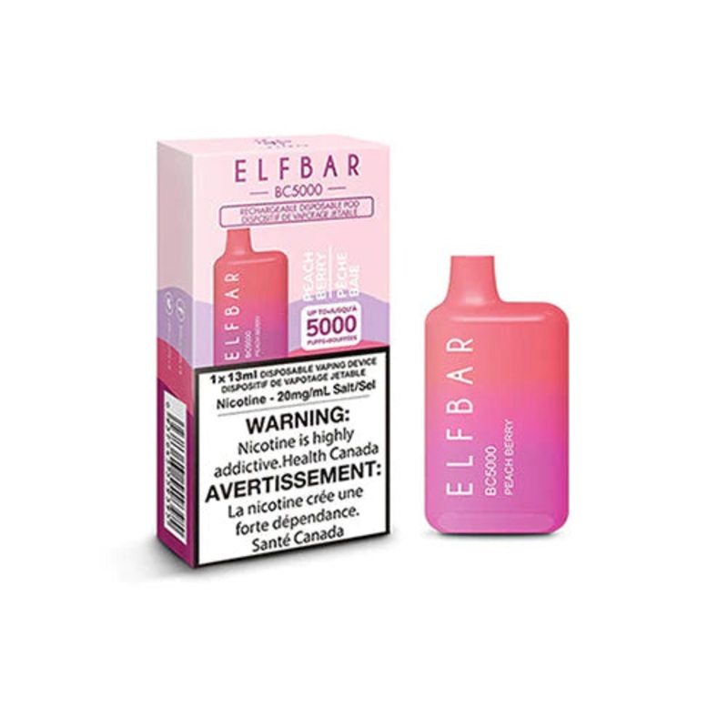 ELF BAR BC5000 Disposable Vape – Peach Berry