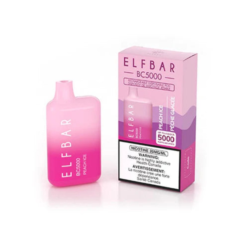ELF BAR BC5000 Disposable Vape – Peach Ice