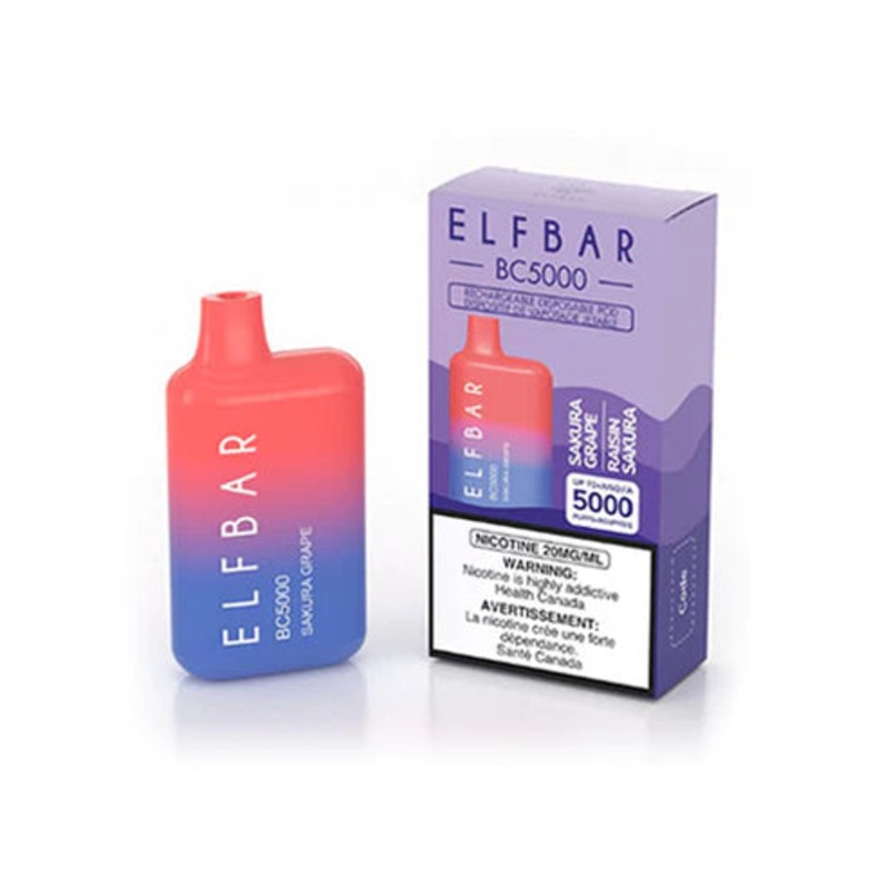 ELF BAR BC5000 Disposable Vape – Sakura Grape