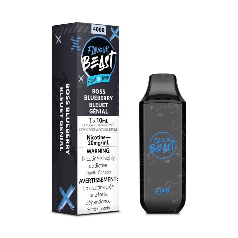 Flavour Beast Flow Rechargeable Disposable 4000 Puffs – Boss Blueberry Iced