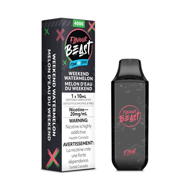 Flavour Beast Flow Rechargeable Disposable 4000 Puffs – Weekend Watermelon Iced