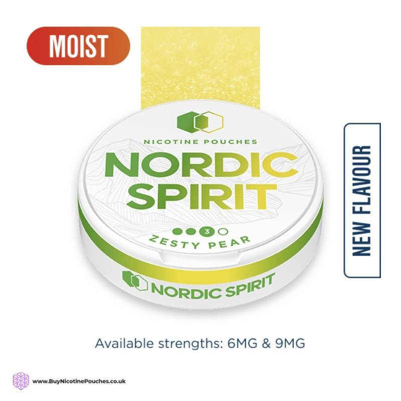 Zesty Pear Nicotine Pouches by Nordic Spirit