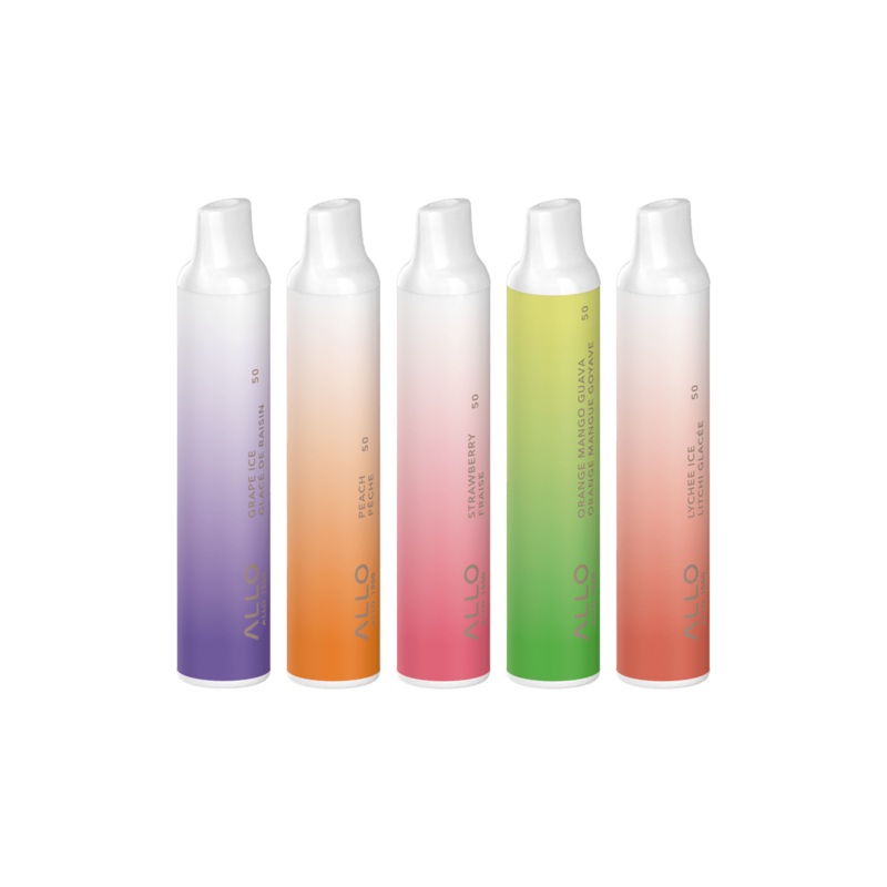 Allo Ultra – 800 Puffs|Banana Ice|Blue Raspberry|Lychee Ice|Pineapple Ice|Blueberry Ice|Grape Ice|Mango Ice|Mixed Berries|Peach|Strawberry Banana|Watermelon Ice
