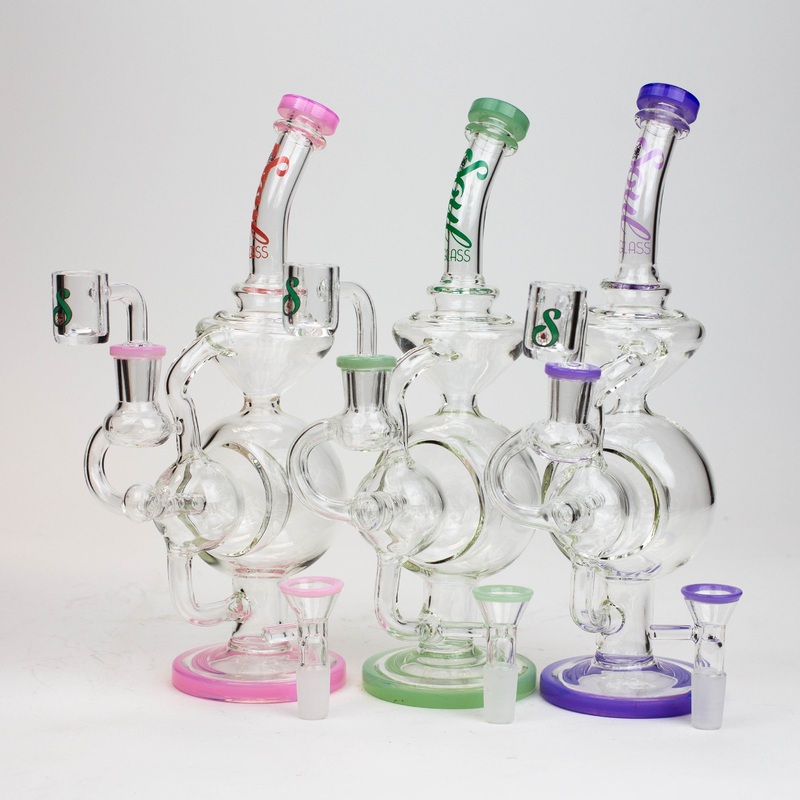 SOUL Glass 2-in-1 Recycler Bong – 9 Inches