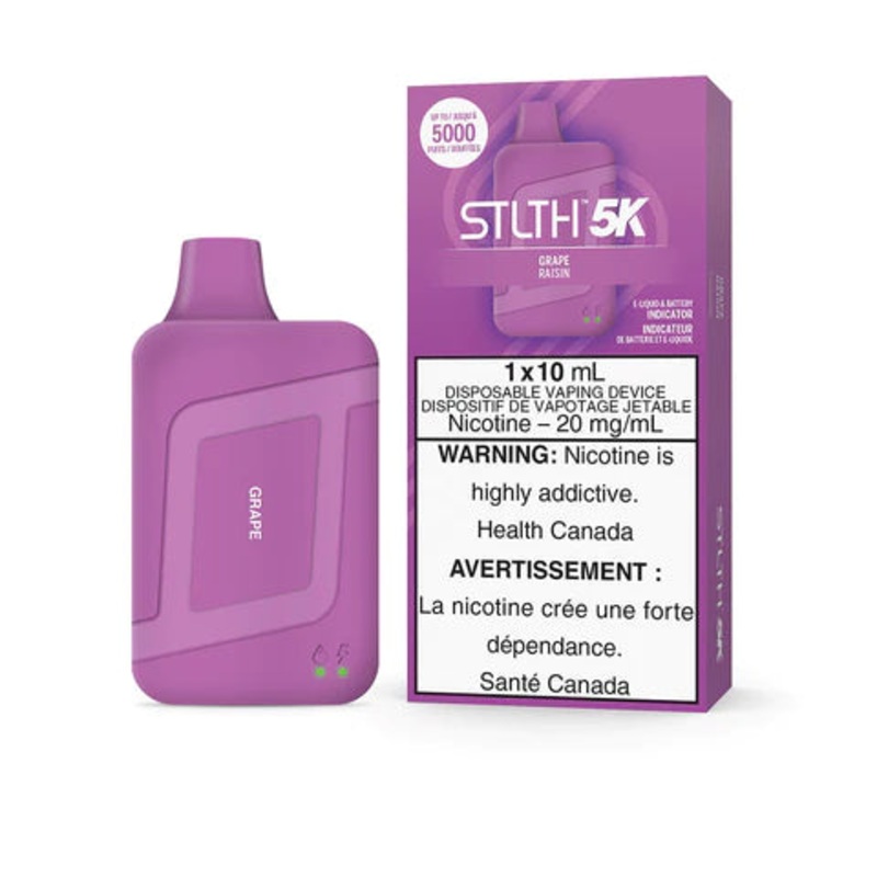 STLTH 5K Disposable Vape – Rechargeable – Grape – 5000 Puffs