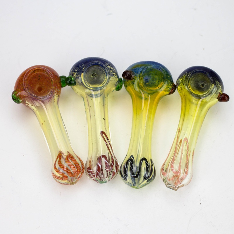 4.5 Inches – Soft Glass Hand Pipe –  Pack of 2