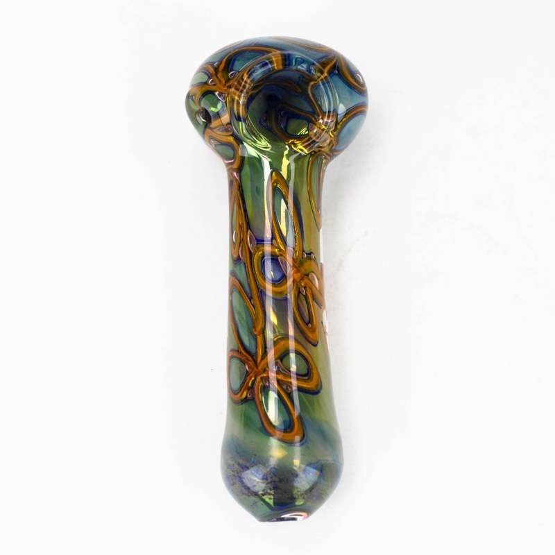 5 Inches – Gold Fumed Hand Pipe