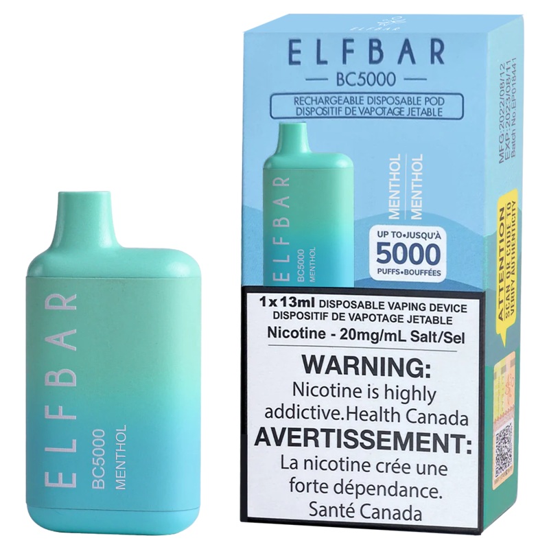 ELF BAR BC5000 Disposable Vape – Menthol