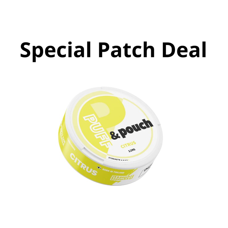 Puff & Pouch Citrus 12mg – Special Patch Deals