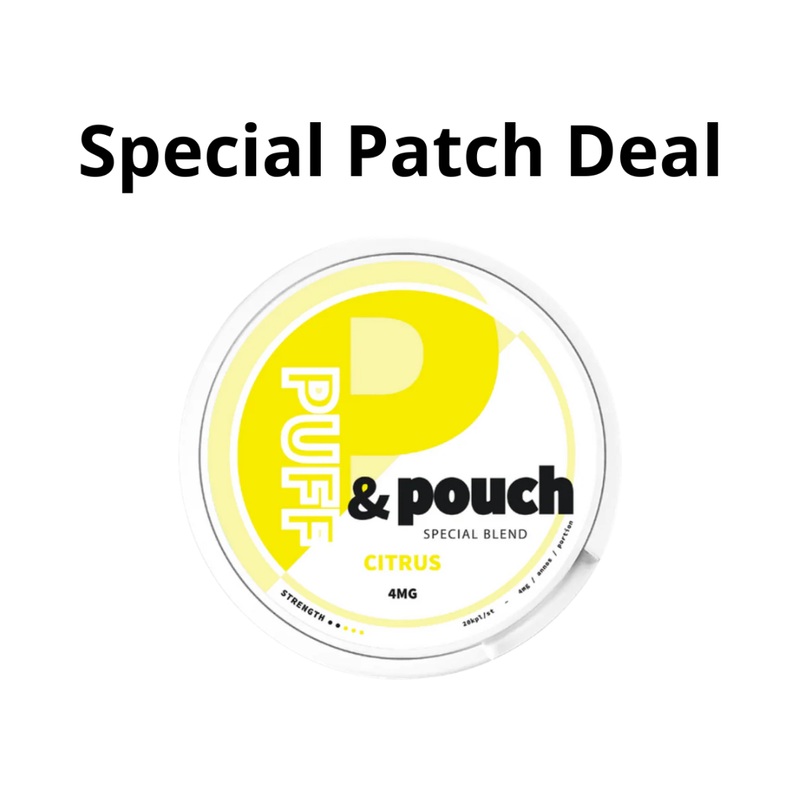 Puff & Pouch Citrus 4mg – Special Patch Deals