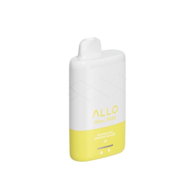 Allo Ultra – 7000 Puffs – Rechargeable Disposable Vape – Banana Ice