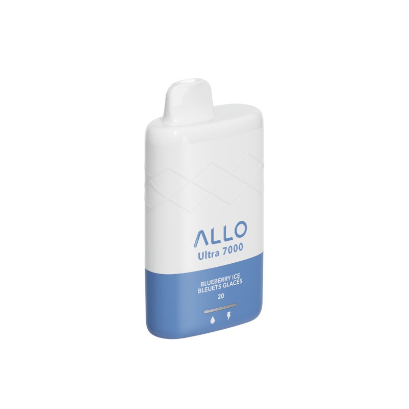 Allo Ultra – 7000 Puffs – Rechargeable Disposable Vape – Blueberry Ice