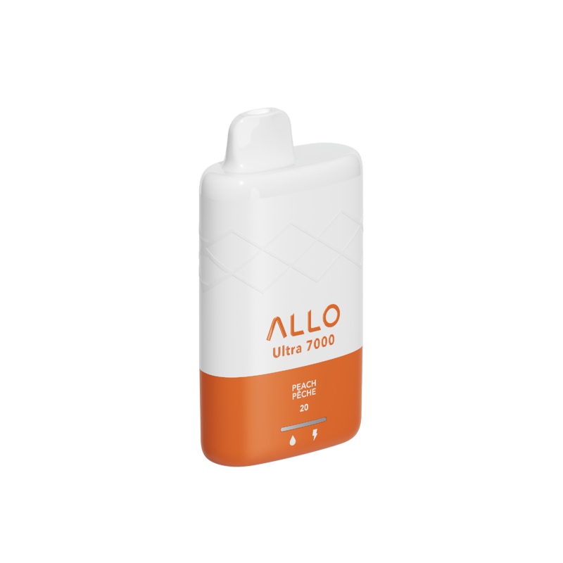 Allo Ultra – 7000 Puffs – Rechargeable Disposable Vape – Peach