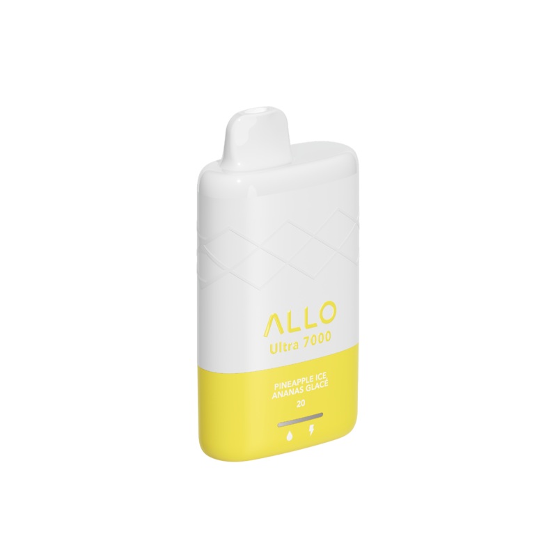 Allo Ultra – 7000 Puffs – Rechargeable Disposable Vape – Pineapple Ice